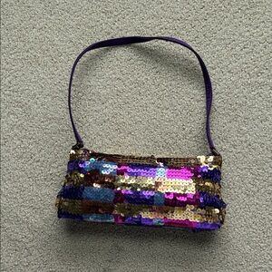 Sequin Shoulder Bag - Multicolor